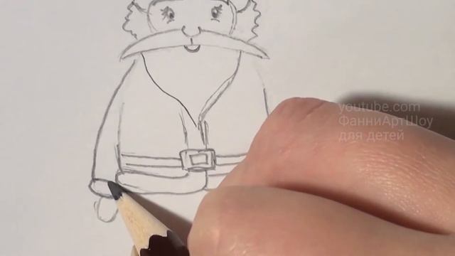 Как нарисовать Деда Мороза Санта-Клауса и Раскрасить смотреть онлайн