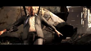 Mortal Kombat XL - Bald Unmasked LeatherFace Performs All Intros (All LeatherFace Intro Dialogue)