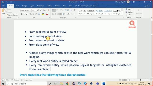 # 19 OOPS  in Java | Object  | Class | Reference Id | Reference Variable  Java Tutorial | Java Basi