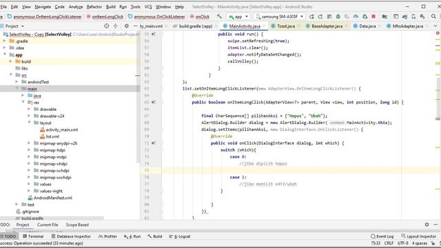 Delete atau Hapus Data MySQL di Android Studio Java Dengan Library Volley смотреть онлайн