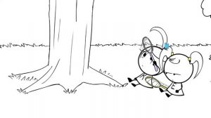 Baby Bird Learns to Fly with EK Doodles Emma & Kate's help !