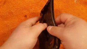 Кошелек из кожи. Тиснение по коже. Выжигание по коже. Молот Тора. Мандала. Огонь. Своими руками.