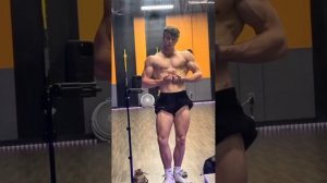 17 years old teen muscle boy showing biceps : Kevlar