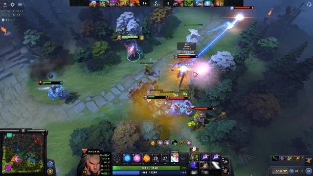 ИНВОКЕР БЕЗ РУК VS БУСТЕР АНТИМАГ? КОМБЕК  INVOKER DOTA 2