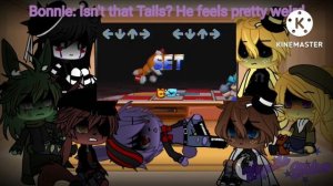 FNAF 1 + Springtrap React To Friday Night Funkin' Vs Sonic.EXE 2.0 Mod || Pt. 2 || Gacha Club