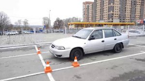Как остановиться у стоп линии после упражнения "Эстакада" на площадке.