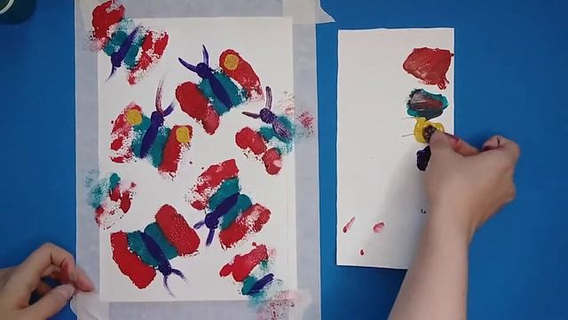 Бабочки. Гуашь, печать губками. ГБУ «СДЦ «Вдохновение» смотреть онлайн