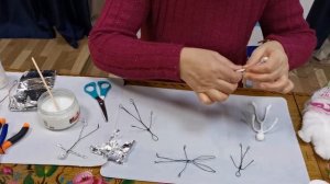 Занятие по изготовлению ватной игрушки