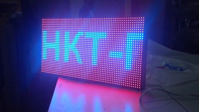 Цветная бегущая строка 64х32. SMD. P10. RGB смотреть онлайн