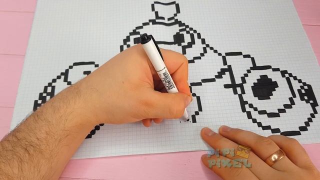 BRAWL STARS -ТИК из БРАВЛ СТАРС РИСУНКИ ПО КЛЕТОЧКАМ - PIXEL ART смотреть онлайн