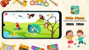 Kids Piano: Animal Sounds & musical Instruments is one of the best kids Apps.