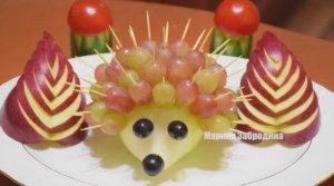 8 способов Украшения из овощей и фруктов ✧ Такой Ёжик у Вас на столе еще не пробегал! _)