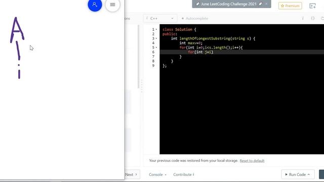 #leetcode#gfg#codingquestion#dsalgo longest substring without repeating | leetcode prob soln medium