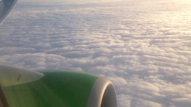 Взлёт самолета. Завораживающие облака. Посадка самолёта. Москва-Краснодар.