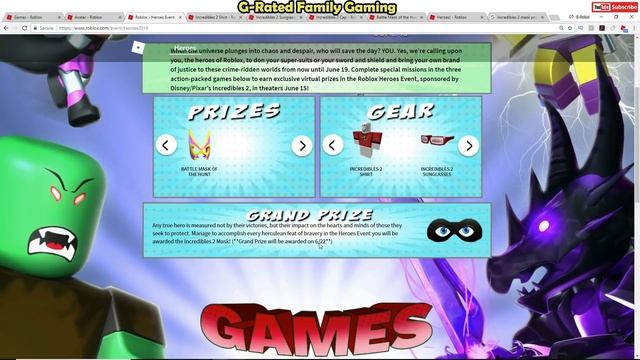 [EVENT] How To Get the Incredibles 2 Mask - Roblox Heroes Event 2018 - GRAND PRIZE ITEM смотреть онлайн