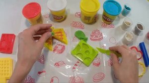 Вафли с фруктами пластилин Плей До Play Doh