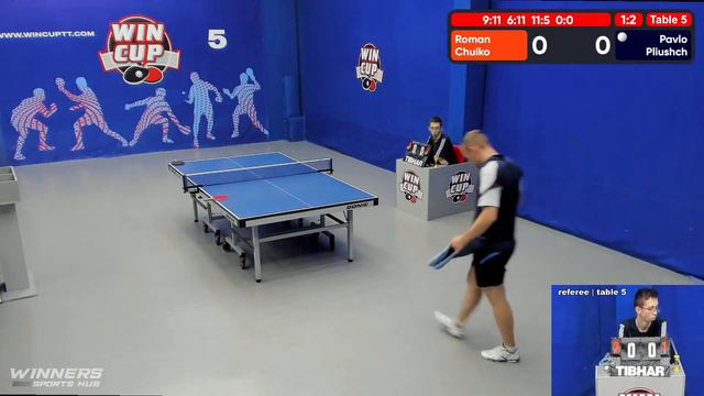 22:30 Чуйко Роман 3-2 Плющ Павел стол 5 ЮГ-6 03.06.22 смотреть онлайн