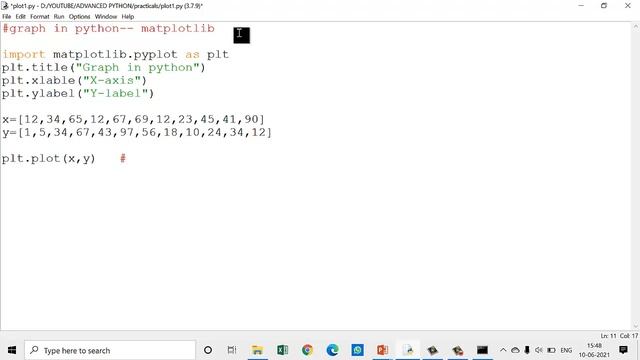 #4 Graph plotting in python | Pyplot | Matplotlib | Line | Bar | Scatter | Pie | Python for beginne