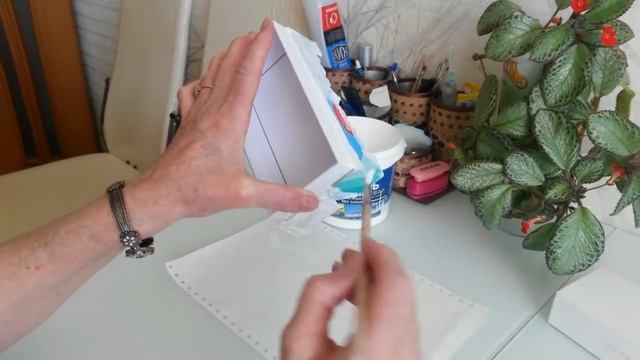 ДЕКУПАЖ ШКАТУЛКИ ИЗ КОРОБКИ ОТ ТЕЛЕФОНА, смотреть онлайн