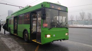 (0+) Поездка на троллейбусе Тролза-5275.03 «Оптима на маршруте 3 28.02.2022