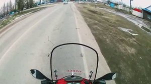 Зимой на скутере. Юг России. POV Stels.