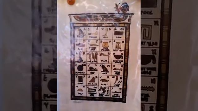 Знаки Египетского языка под страшные звуки