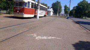 Nizhnekamsk TRAM | Нижнекамский трамвай (Площадь Вахитова, 21.06.2021) + РВЗ-6М2