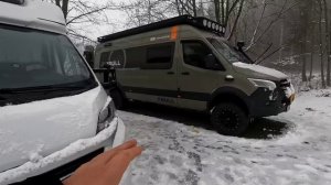 Обзор полноприводного автодома за 300000€. Зимний кемпинг в Харц