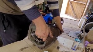 пятно контакта редуктора#mercedes #w123 #установка диференциала, сборка, проверка на шум.