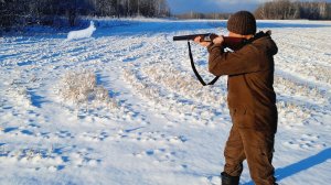 Охота на Зайцев и Тетерева!!! Ночёвка у Таёжной реки в Избе.