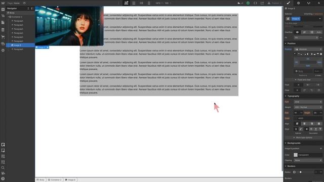 Методы позиционирования в Webflow