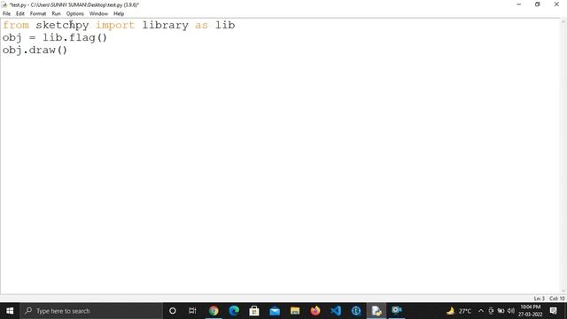 Draw Awesome India Design Using Python | SKETCHPY |  In Hindi