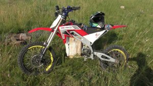 Электромотоцикл на ядреном контроллере 24f прототип