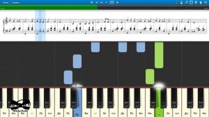 А годы летят - Добровольцы (на пианино Synthesia cover) Ноты и MIDI