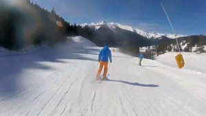 Упражнение на улучшение навыка закантовки лыж