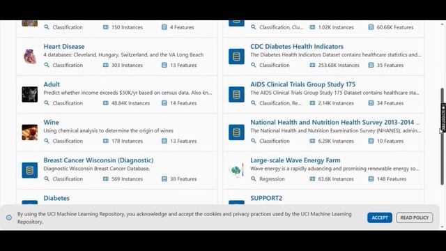 Datasets for Practice