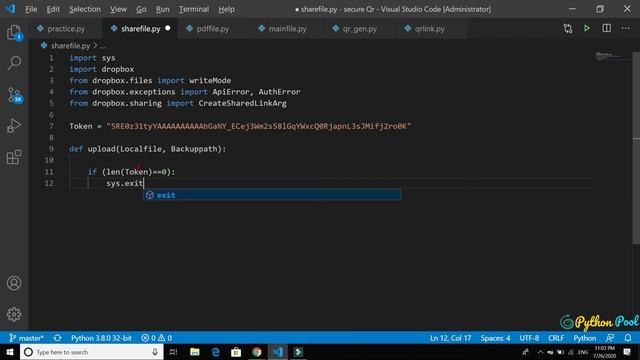 PASSWORD PROTECTED [SECURED] QR CODE GENERATOR GUI USING PYTHON PART[2/2]