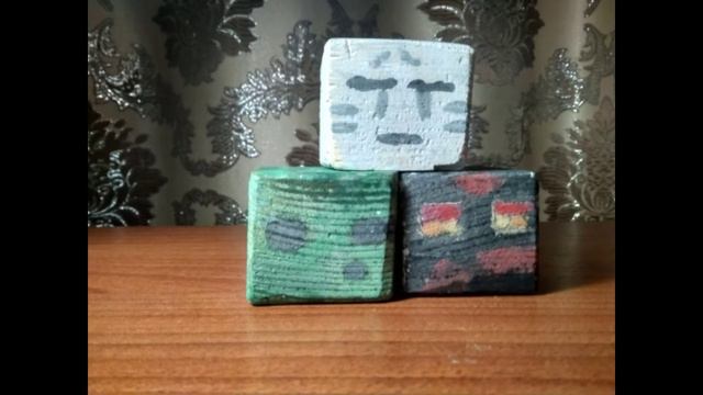 Как сделать мобов из майнкрафта из бруска. смотреть онлайн
