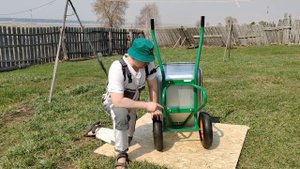 Тачка садовая на 100 л, и 320 кг / Обзор тачки / из Леруа Мерлен / PALISAD
