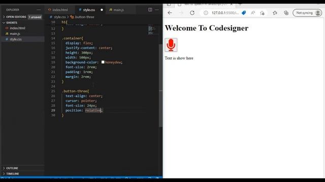 Speech To Text converter with HTML, CSS, JS || Complete code