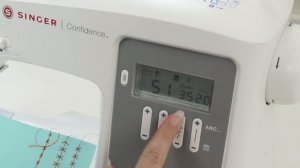 SINGER® CONFIDENCE™ 7640 Sewing Machine - Selecting a Stitch
