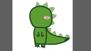 Рисуем динозавра часть 10