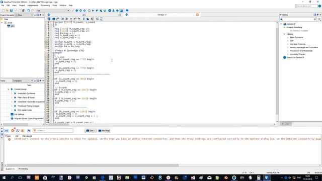 Курс по FPGA # Лекция 3 # Прогаммируем VGA дисплей