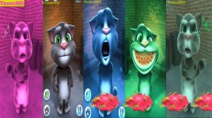 Old Talking Tom VS New Talking Tom Cat - Funny Colors Reaction Android Gameplay