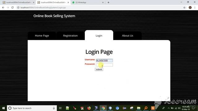 Online book selling system java project