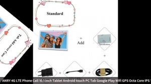 ANRY 4G LTE Phone Call 10.1 inch Tablet Android touch PC Tab