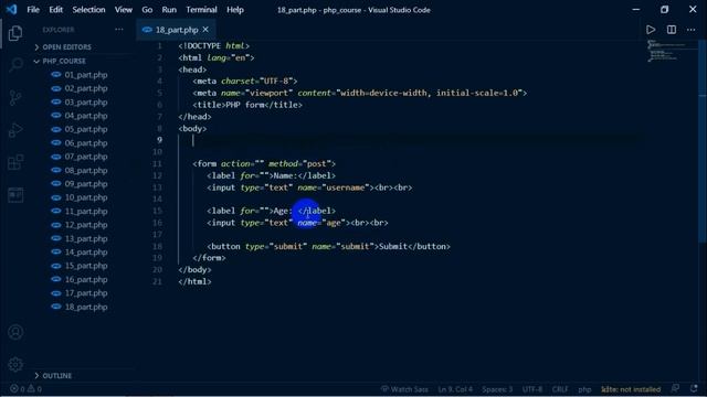PHP full course || part-18 || Form handling in php || developer rezwan