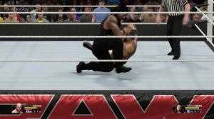 WWE 2K15 : Monday Night Raw batista VS Roman Reigns Last Man Standing match 