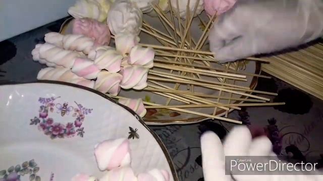 Букет из зефира ? сладкий букет своими руками
