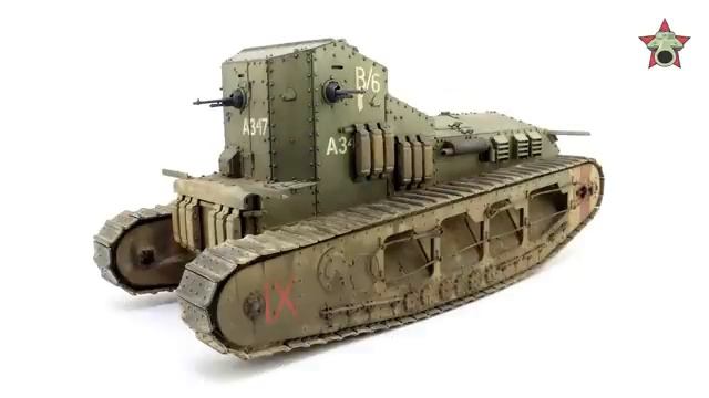 После сборки - Мк.А "Уиппет" от Meng в 1/35. Built Model Mk.A Whippet Meng 1:35